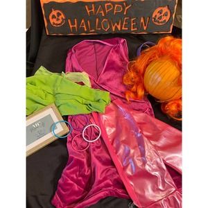 Adult Scooby Doo Daphne Costume with Wig